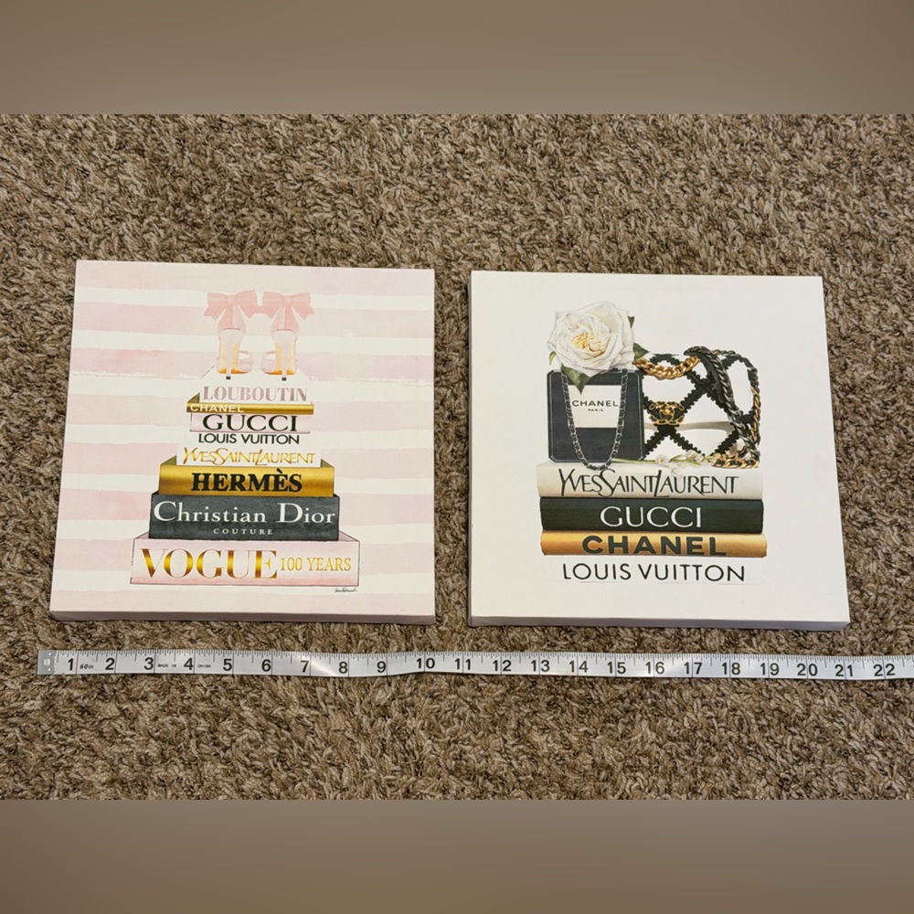 Fashion Designer Canvas Wall Art Set